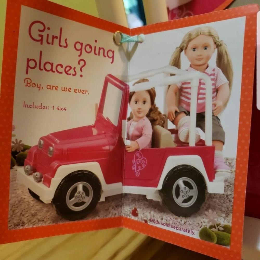 Our Generation My Way & Highway 4x4 Pink Jeep for